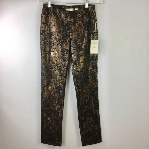 Lena Gabrielle Pants - Lena Gabrielle Metallic Straight Leg Pants Size 2